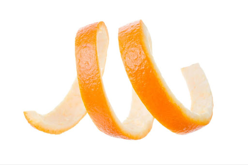 Spiral orange peel