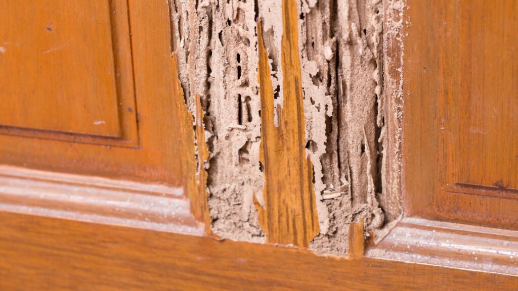 Termite door damage